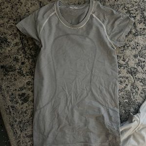 Lululemon striped Swiftly Tech Top